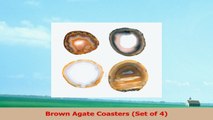 Brown Agate Coasters Set of 4 b6587097