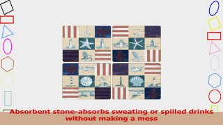 CoasterStone AS1895 Absorbent Coasters 414Inch American Coast Patchwork Set of 4 58adfc7b