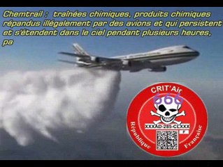 CRIT AIR ► Une vignette aussi pour les avions - Chemtrails