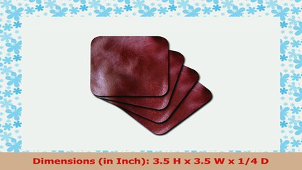 3dRose cst296632 Burgundy Leather LikeSoft Coasters Set of 8 85e7e724