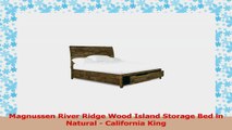 Magnussen River Ridge Wood Island Storage Bed in Natural  California King 3c23b002