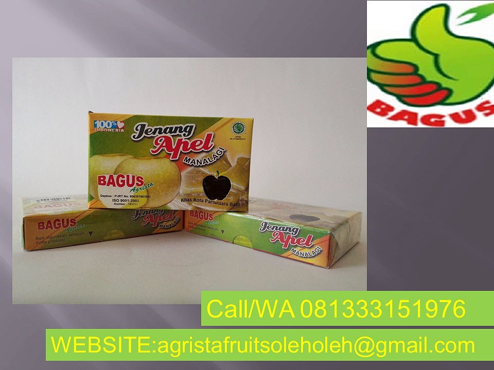 WA 081333151976,(Telkomsel),jenang apel manalagi,bakpia apel