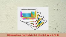 3dRose cst1083182 The Periodic Table of Elements Soft Coasters Set of 8 14d76858