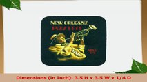 3dRose cst1554352 Vintage New Orleans Jazz Poster Soft Coasters Set of 8 a3bb7d2a