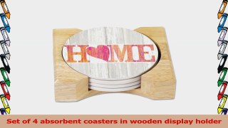 CounterArt Driftwood Home Absorbent Coasters in Wooden Holder Set of 4 28cc3cbf