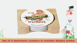 CounterArt WWII WarbirdWar Hawk Absorbent Coasters in Wooden Holder Set of 4 1d0b9bf1