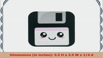 3dRose cst574532 Kawaii Cute Happy Floppy DiskRetro Computer NerdJapanese Anime Smiley d6e9864d