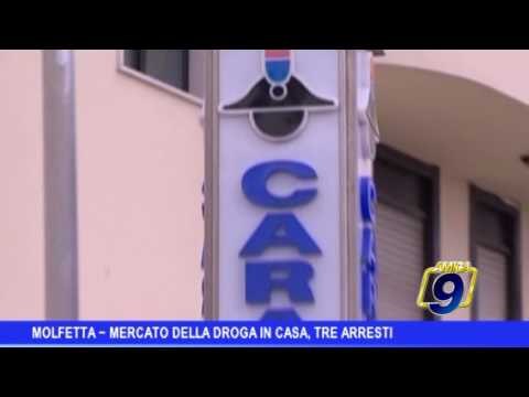 Molfetta | Mercato della droga in casa, tre arresti