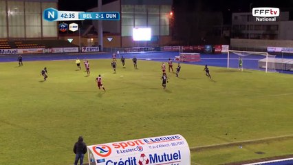 Jolie transversale mais bonne sortie du gardien de Dunkerque.