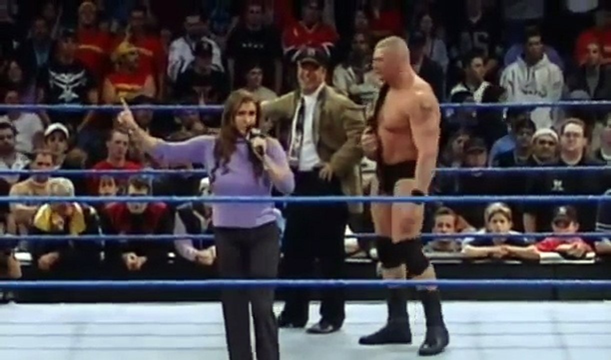 WWE RAW 2016 Brock Lesnar returns and KISS Stephanie McMahon but Look what's happen after this HD