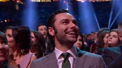 170125 Aidan Turner & Poldark at the National TV Awards 2017