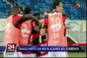 Miguel Trauco conoció las instalaciones del Flamengo