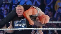 WWE RAW 2017 Brock Lesnar attack Goldberg The Beast vs the Animals Goldberg vs Brock Lesnar Wrestlemania 33