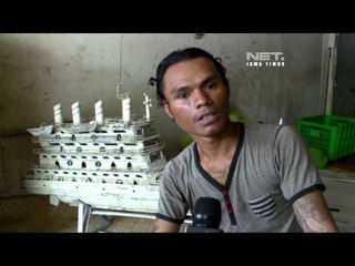 NET JATIM - Kerajinan berbahan koran bekas