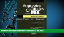 Download [PDF]  Strategies   Tactics for the MBE (Multistate Bar Exam) Steven Emanuel For Ipad
