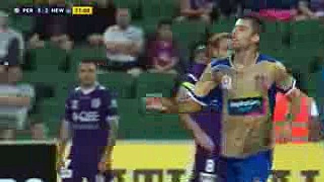 Jason Hoffman Amazing Goal - Perth Glory FC 3-2 Newcastle Jets ● Australian A League 04.02.2017 (HD)