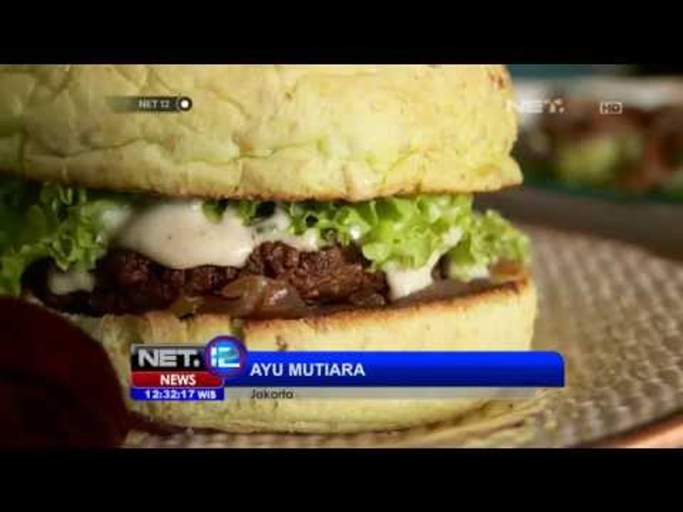 NET12 - Burger Vegetarian dari kombinasi kacang kacangan Jamur dan Oat