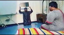 Funny Clip: Woman makes her husband Carry TV set while she watch..lol