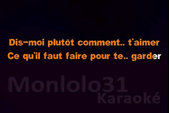 Céline Dion - Comment t'aimer KARAOKE / INSTRUMENTAL