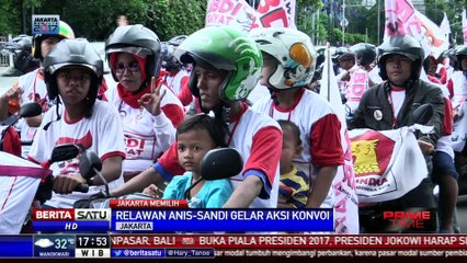 Download Video: Relawan Anies-Sandi Gelar Konvoi Bahagia Jilid 2