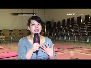 Magdalena menjalani senam hamil