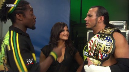 Kofi Kingston, Eve Torres, Matt Hardy and Shelton Benjamin Backstage Segment