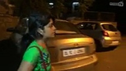 Girl was chased in Street near Hotel Building