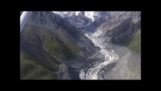 Ice Avalanche Mount Sulzer Alaska