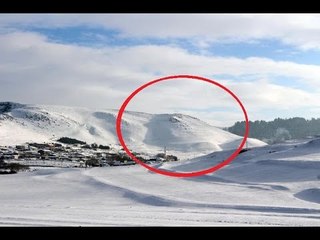 Atatürk silueti karda da yüzünü gösterdi