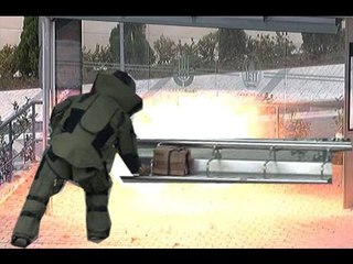 Duraktaki tüp fünye ile patlatıldı