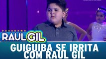 Guiguiba se irrita com Raul Gil e ameaça deixar o programa
