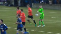 Glenavon score controversial goal as player knocks the ball out of the goalkeeper's arms!