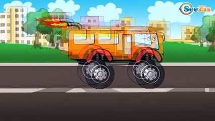 ✔ Çizgi Film. Monster Truck, Yarış arabası. Akıllı arabalar. Türkçe izle. Çocuklar için arabalar ✔