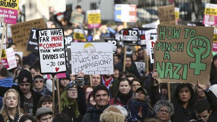 Manifestations anti-Trump à Paris, Londres, Berlin, Sydney