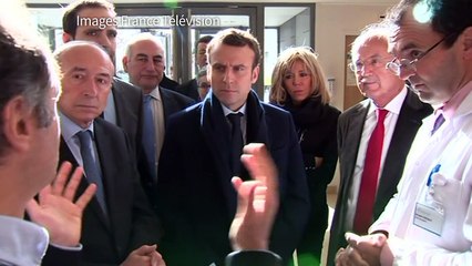 Macron:"L'hôpital est la clé de voûte de notre systeme de santé"