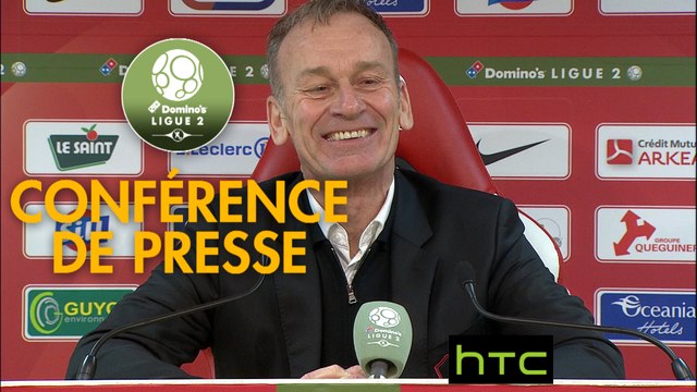 Conférence de presse Stade Brestois 29 - FC Sochaux-Montbéliard (2-0) : Jean-Marc FURLAN (BREST) - Albert CARTIER (FCSM) - 2016/2017