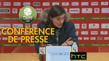 Conférence de presse clermont foot - ac ajaccio (2-1) : corinne diacre (cf63) - olivier pantaloni (aca) - 2016/2017