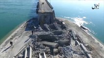 طائرات التحالف تدمر جسور نهر الفرات بالرقة