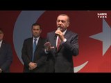 Cumhurbaşkanı Erdoğan Kısıklı'daki evinin önünde halka seslendi