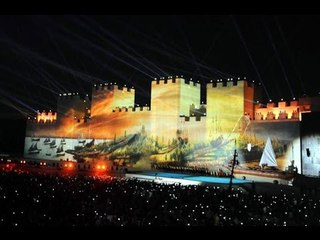 Fetih şöleninde 3 boyutlu sahnede görsel şov