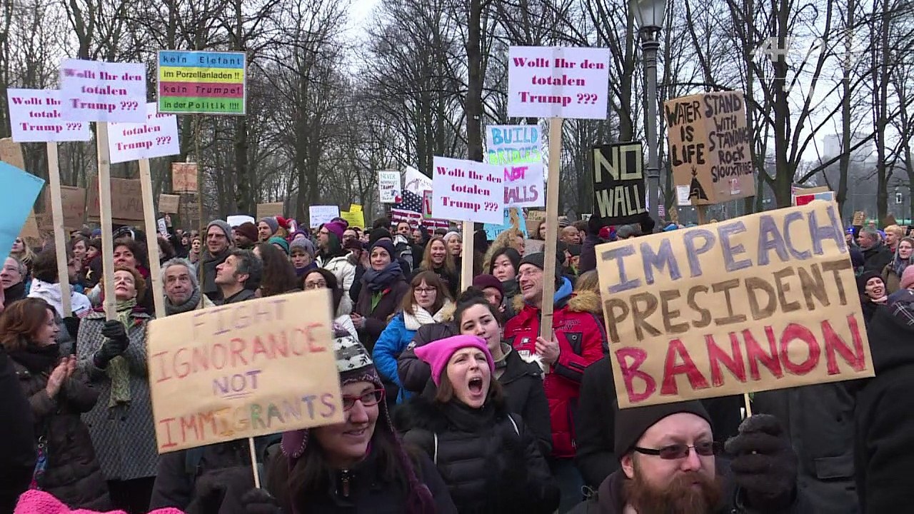 Anti-Trump-Proteste in Berlin