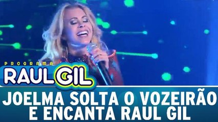 Joelma solta o vozeirão e encanta Raul Gil
