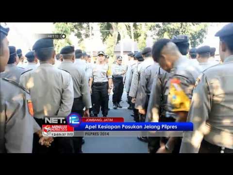 Apel kesiapan personel untuk pengamanan pemilu di Polres Jombang - NET12