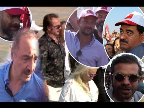 Ünlü isimler Yenikapı miting alanında buluştu [Demokrasi ve Şehitler Mitingi]