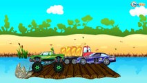 Cartoon for kids about The Truck with his friends. Cars & Trucks on the spear fishing - 16 Episode