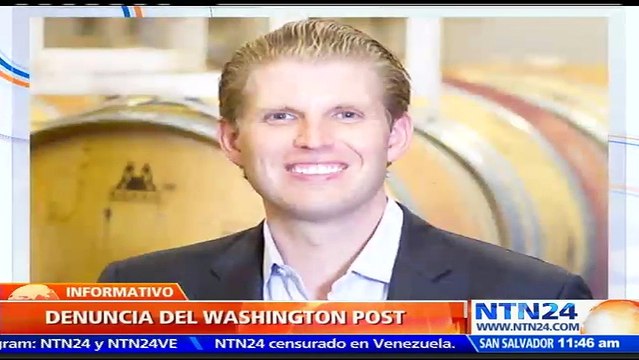 Hijo de Donald Trump habría utilizado recursos públicos para pagar viaje de negocios