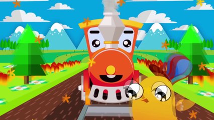 Cartoons for kids - Train with his friends - Train cartoon for children in english