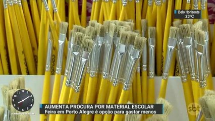 Feira em Porto Alegre oferece material escolar com até 30% de desconto