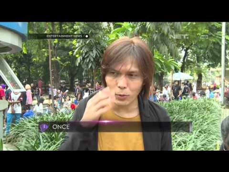 Once Mekel Garap Video Klip Terbaru di Tengah Keramaian