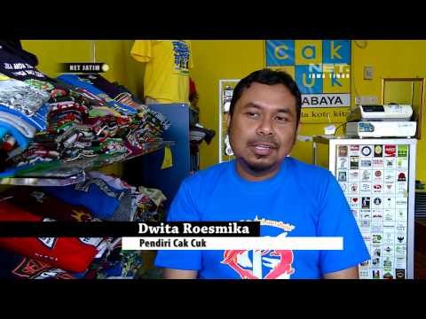 NET Jatim - Dia Luar Biasa Pendiri usaha kreatif Kaos Cak Cuk